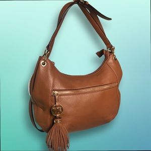 NWT $278 Michael Kors Charm Tassel Crossbody Convertible Shoulder Bag FREE SHIP